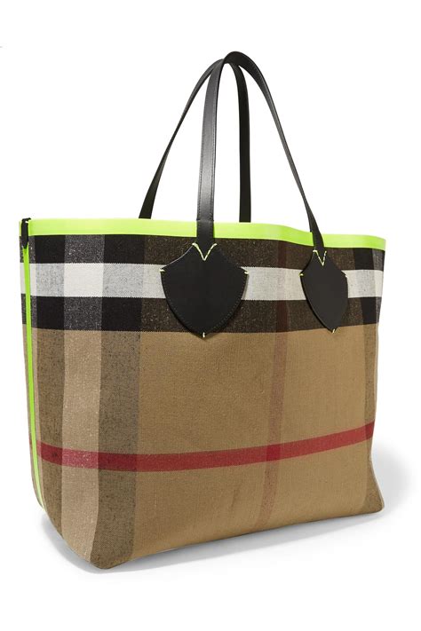 burberry canvas reservisble bag|Burberry packable tote bag.